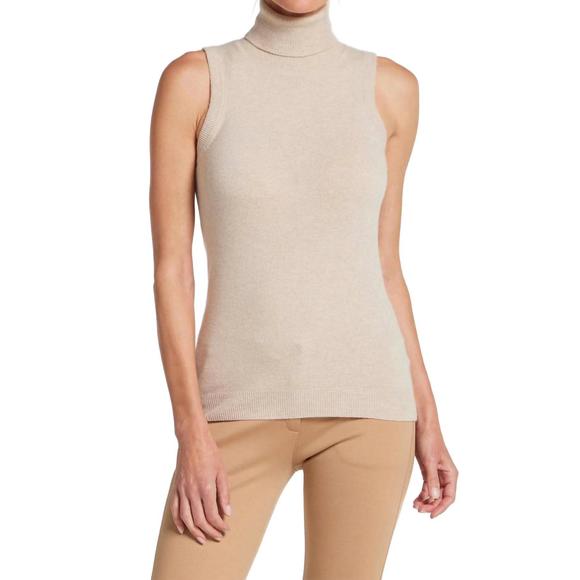 NEW ANATOMIE nicolette sleeveless cashmere top in oatmeal - Picture 1 of 1